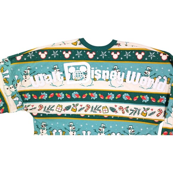 Walt Disney World Mickey Snowman Christmas Spirit Jersey Size Large New No Tags - Picture 4 of 16